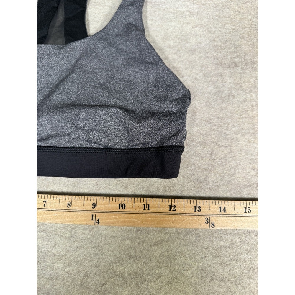 Lululemon Invigorate Sports Bra Women 8 Gray Black Racerback Removable Cups Yoga - Picture 9 of 9